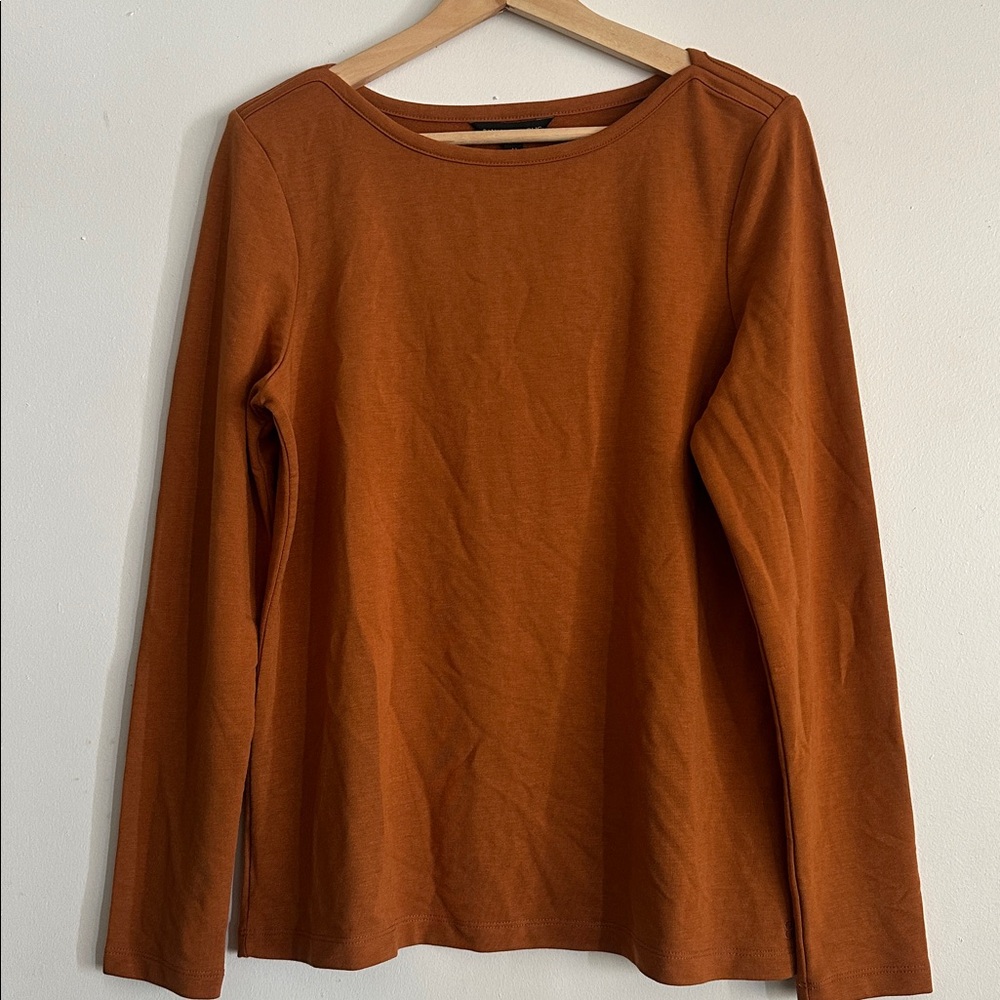Banana Republic Brown Long Sleeve Top NWT